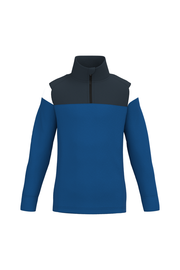 Sweatshirt de Desporto Meio Fecho Criança-Azul Royal Escuro / Azul Marinho-4/6 Anos-RAG-Tailors-Fardas-e-Uniformes-Vestuario-Pro