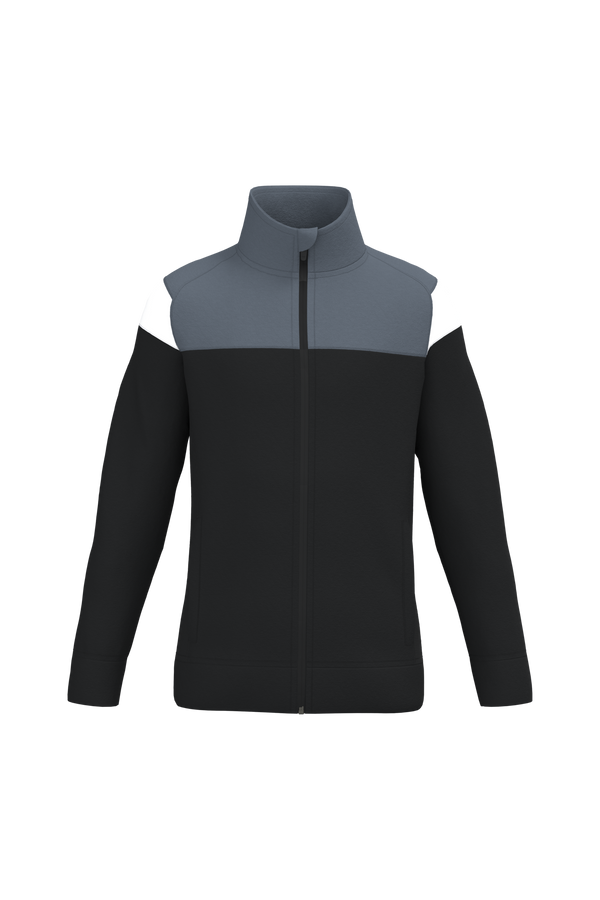Casaco de Fato de Treino com Fecho Criança-Preto / Cinzento Desportivo-4/6 Anos-RAG-Tailors-Fardas-e-Uniformes-Vestuario-Pro