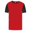 T-shirt Multidesporto Bicolor Manga Curta Unissexo-Vermelho Desportivo / Preto-XS-RAG-Tailors-Fardas-e-Uniformes-Vestuario-Pro