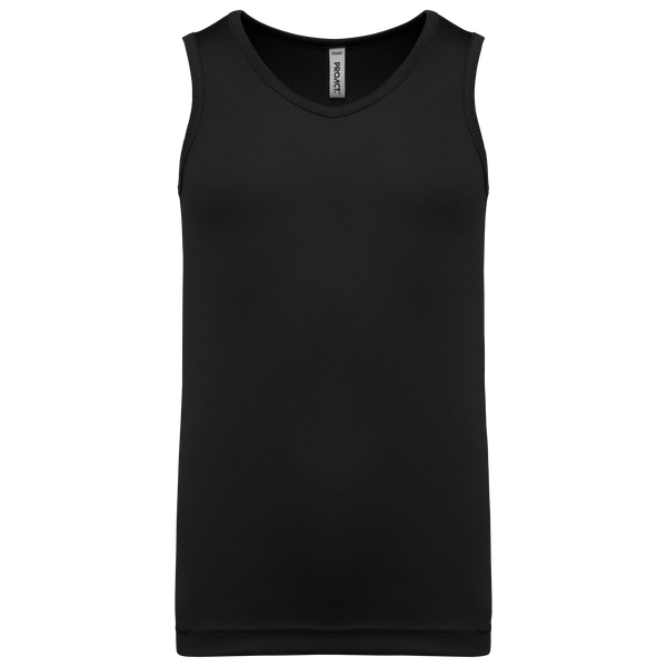 T-shirt de Desporto Sem Mangas de Criança-Preto-6/8 Anos-RAG-Tailors-Fardas-e-Uniformes-Vestuario-Pro