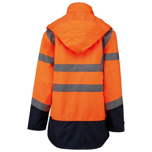 Laranja Hi Viz / Azul Marinho