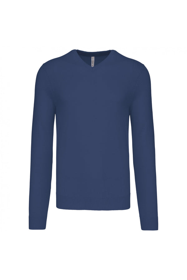 PULLOVER Genebra Homem decote em V-Deep Blue-S-RAG-Tailors-Fardas-e-Uniformes-Vestuario-Pro