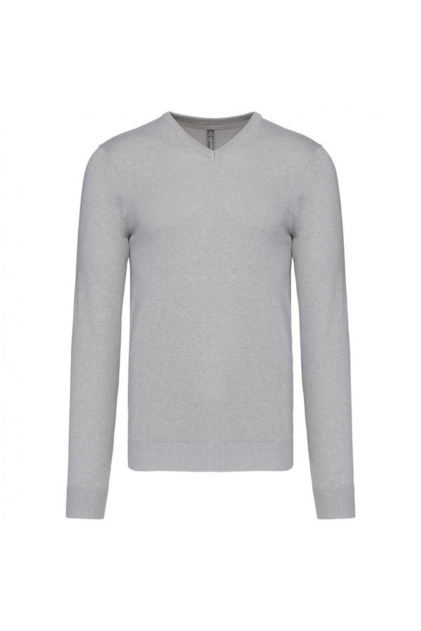 PULLOVER Genebra Homem decote em V-Grey Melange-S-RAG-Tailors-Fardas-e-Uniformes-Vestuario-Pro