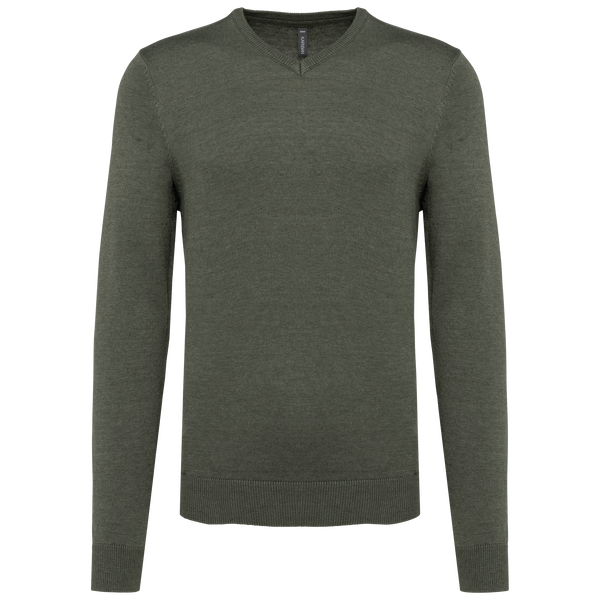 PULLOVER Genebra Homem decote em V-Verde Mármore Mesclado-S-RAG-Tailors-Fardas-e-Uniformes-Vestuario-Pro