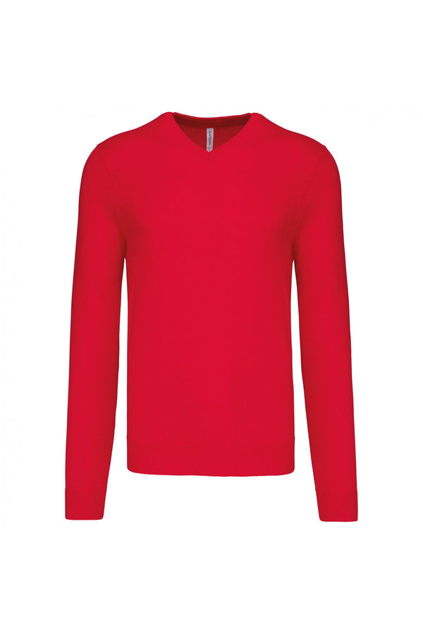 PULLOVER Genebra Homem decote em V-Vermelho-S-RAG-Tailors-Fardas-e-Uniformes-Vestuario-Pro
