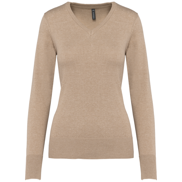 PULLOVER Genebra de Senhora decote em V-Bege-XS-RAG-Tailors-Fardas-e-Uniformes-Vestuario-Pro