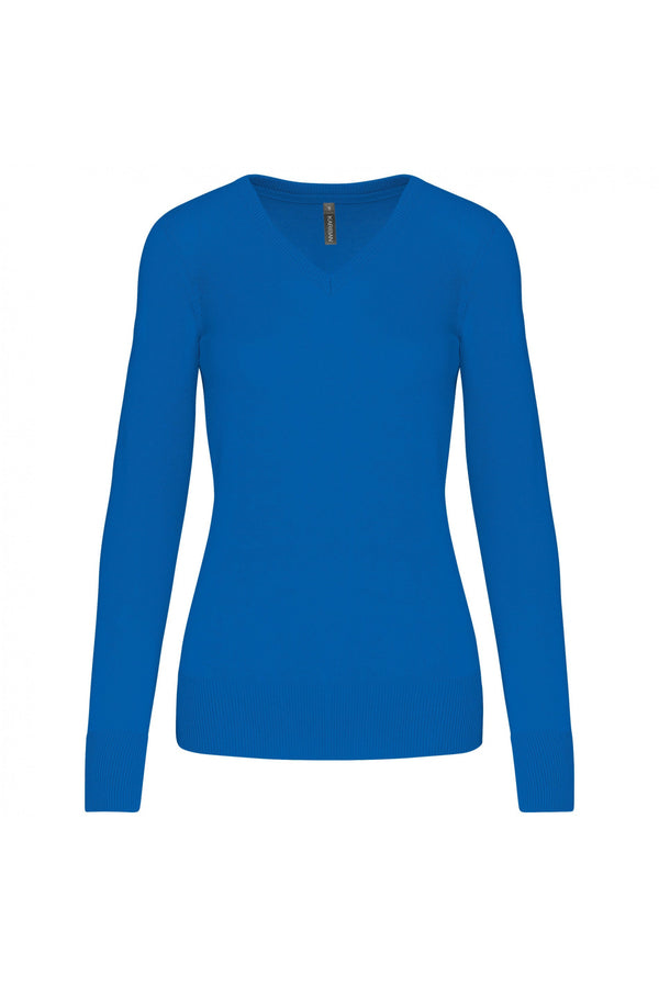 PULLOVER Genebra de Senhora decote em V-Light Royal Azul-XS-RAG-Tailors-Fardas-e-Uniformes-Vestuario-Pro