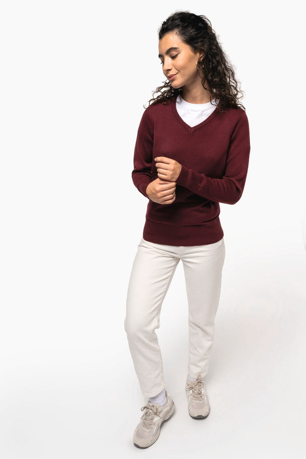 PULLOVER Genebra de Senhora decote em V-RAG-Tailors-Fardas-e-Uniformes-Vestuario-Pro