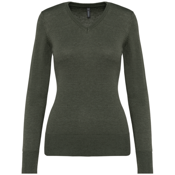 PULLOVER Genebra de Senhora decote em V-Verde Mármore Mesclado-S-RAG-Tailors-Fardas-e-Uniformes-Vestuario-Pro