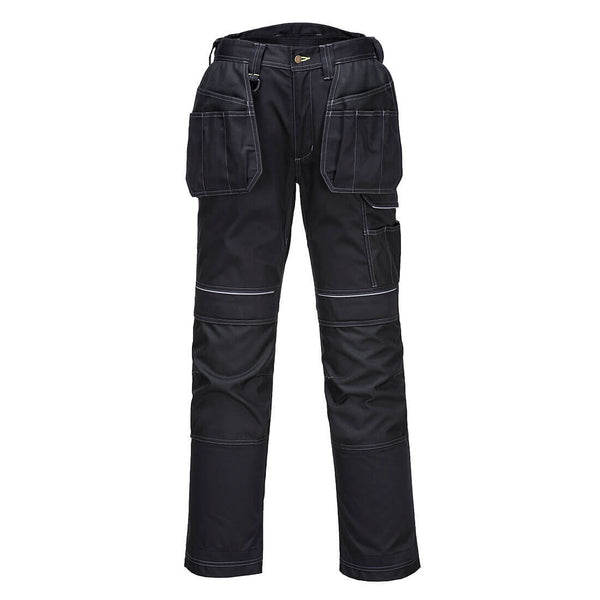 PW3 Calças de trabalho de inverno com coldre e forradas-Preto-UK28" DE44 FR36 EU42-RAG-Tailors-Fardas-e-Uniformes-Vestuario-Pro