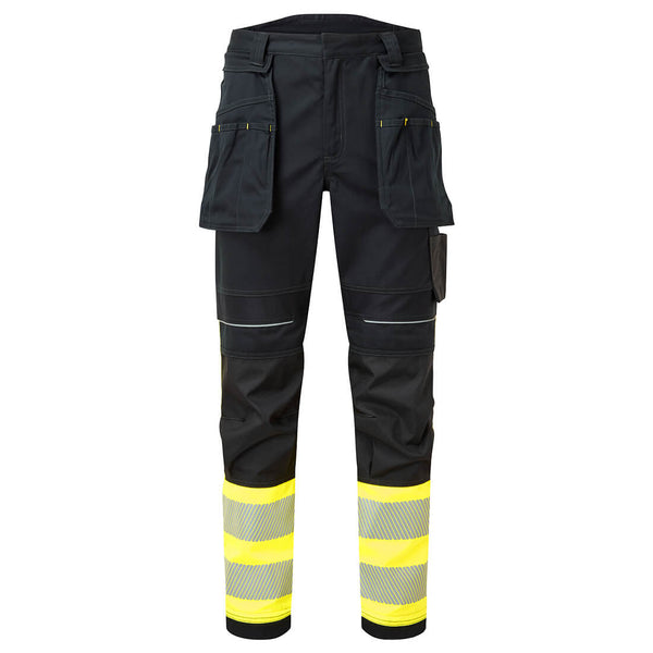 PW3 FR Hi Vis Class 1 Holster Trousers (calças com coldre)-Amarelo/Preto-UK28" DE44 FR36 EU42-RAG-Tailors-Fardas-e-Uniformes-Vestuario-Pro