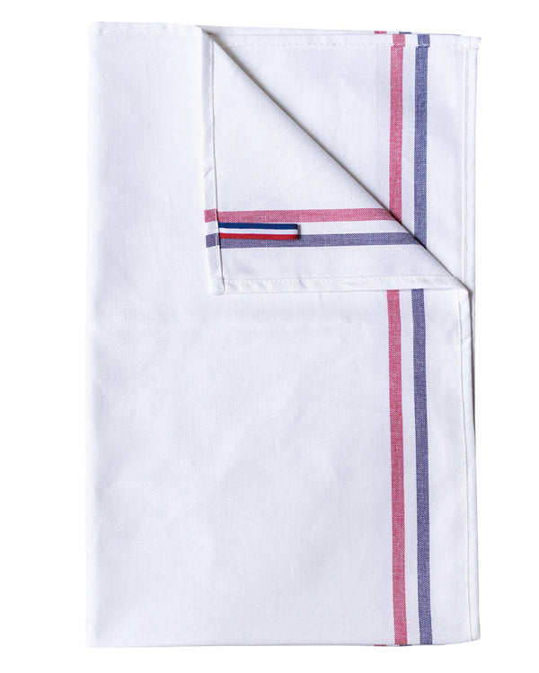 Pano de cozinha com 2 riscas "Origine France Garantie"-White-Único-RAG-Tailors-Fardas-e-Uniformes-Vestuario-Pro
