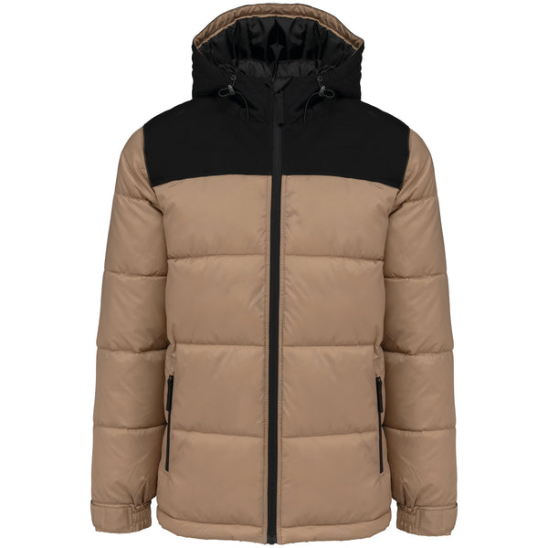 Parka Acolchoada Bicolor Unisexo-Wet Sand/Preto-XS-RAG-Tailors-Fardas-e-Uniformes-Vestuario-Pro