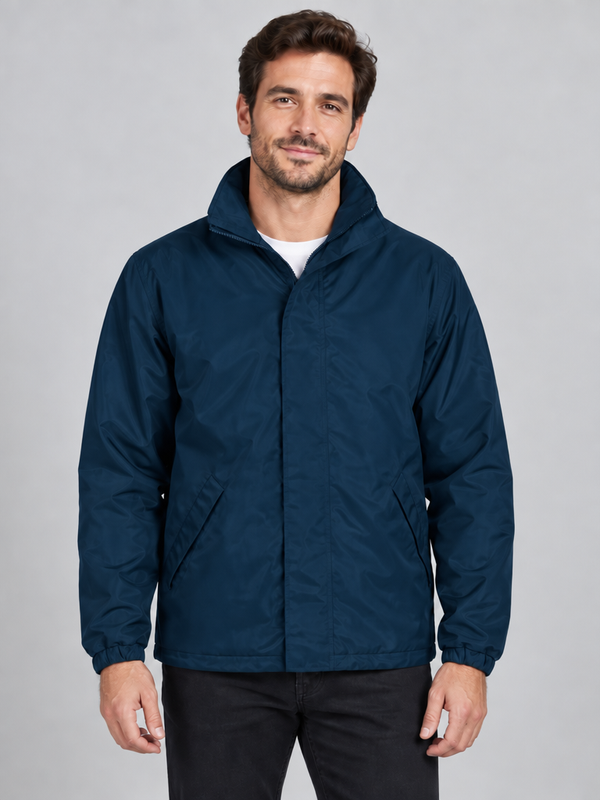 Parka Beja impermeável c/ Capuz retrátil-Azul Marinho-S-RAG-Tailors-Fardas-e-Uniformes-Vestuario-Pro