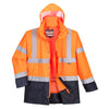 Parka Executive 5 em 1 de Alta Visibilidade-Laranja/marinho-XS-RAG-Tailors-Fardas-e-Uniformes-Vestuario-Pro