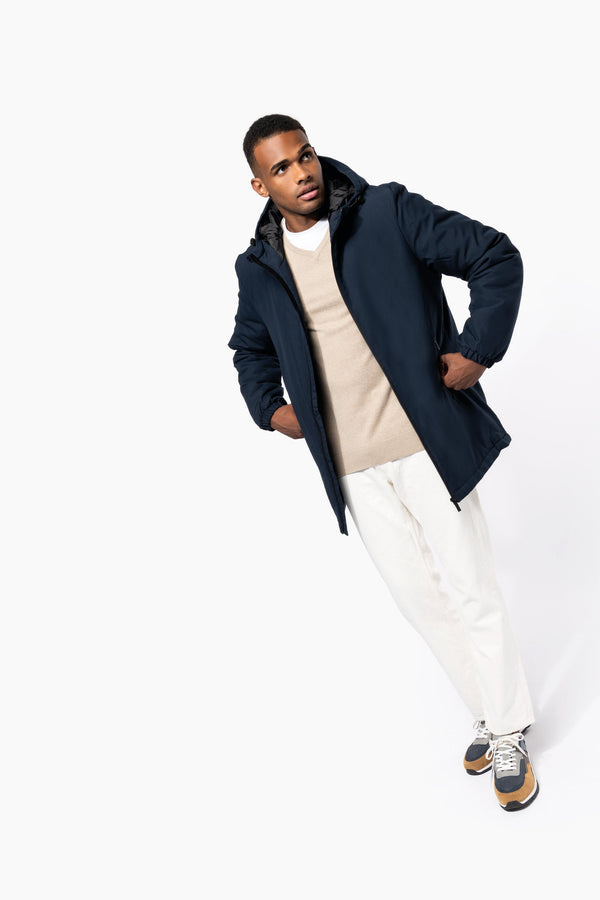 Parka com capuz de material reciclado unisex-RAG-Tailors-Fardas-e-Uniformes-Vestuario-Pro