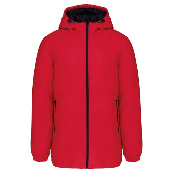 Parka com capuz de material reciclado unisex-Red-XS-RAG-Tailors-Fardas-e-Uniformes-Vestuario-Pro