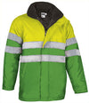 Parka de Alta Visibilidade Andradina-Amarelo Flor/Verde Lima-S-RAG-Tailors-Fardas-e-Uniformes-Vestuario-Pro