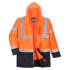 Parka de Alta Visibilidade Bicolor 5 em 1-Laranja/marinho-XS-RAG-Tailors-Fardas-e-Uniformes-Vestuario-Pro