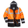 Parka de Tráfego Bicolor de Alta Visibilidade-Laranja/preto-XS-RAG-Tailors-Fardas-e-Uniformes-Vestuario-Pro