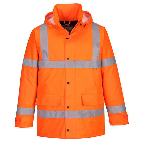 Parka de Tráfego de Alta Visibilidade-Laranja-XS-RAG-Tailors-Fardas-e-Uniformes-Vestuario-Pro