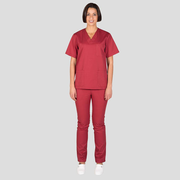 Pijama Cirúrgico Médico Básico Unissexo Sarja - Conjunto Túnica & Calça C/ Botão-Bordou 112-XS-RAG-Tailors-Fardas-e-Uniformes-Vestuario-Pro