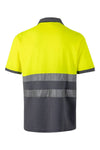 Polo Algodao Bicolor Manga Curta de Alta Visibilidade-RAG-Tailors-Fardas-e-Uniformes-Vestuario-Pro