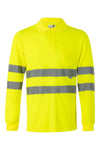 Polo Algodao Manga Comprima Alta Visibilidade-Amarelo Fluor-S-RAG-Tailors-Fardas-e-Uniformes-Vestuario-Pro