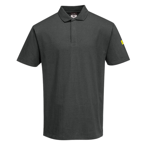 Polo Anti-estático ESD-Cinza Claro-XS-RAG-Tailors-Fardas-e-Uniformes-Vestuario-Pro
