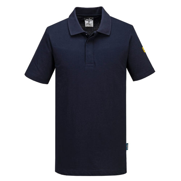 Polo Anti-estático ESD-Marinho-S-RAG-Tailors-Fardas-e-Uniformes-Vestuario-Pro