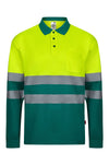 Polo Bicolor Alta Visibilidade-Verde/Amarelo Fluorescente - 02/20-S-RAG-Tailors-Fardas-e-Uniformes-Vestuario-Pro