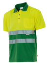Polo Bicolor de Manga Curta de Alta Visibilidade-Amarelo/Verde erva-S-RAG-Tailors-Fardas-e-Uniformes-Vestuario-Pro