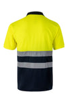 Polo Bicolor de Manga Curta de Alta Visibilidade-RAG-Tailors-Fardas-e-Uniformes-Vestuario-Pro