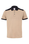 Polo Bicolor m\curta-Areia / Preto-XS-RAG-Tailors-Fardas-e-Uniformes-Vestuario-Pro