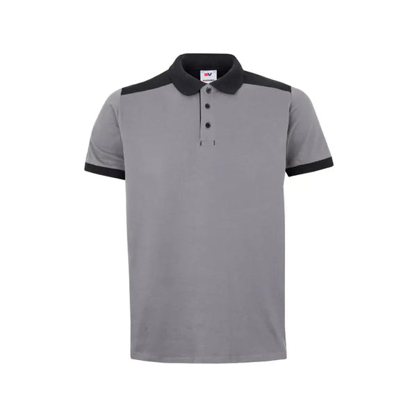 Polo Bicolor m\curta-Cinza-XS-RAG-Tailors-Fardas-e-Uniformes-Vestuario-Pro