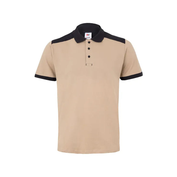 Polo Bicolor m\curta-Areia-XS-RAG-Tailors-Fardas-e-Uniformes-Vestuario-Pro