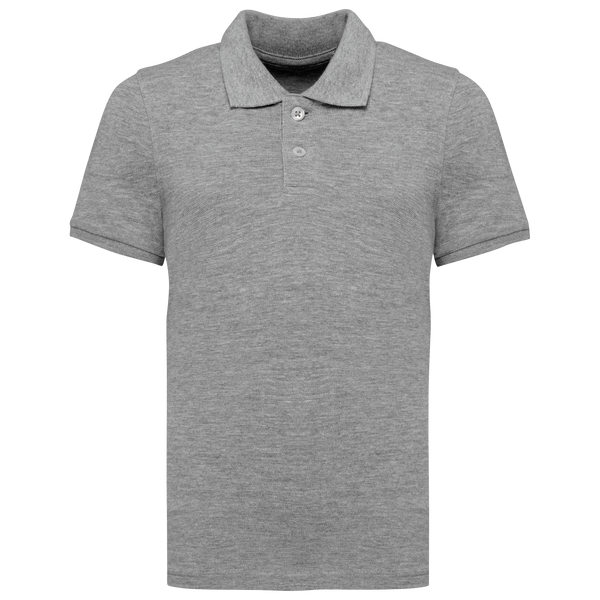 Polo Criança Eco-responsável em Malha Piqué-Cinzento Lua Mesclado-4/6 Anos-RAG-Tailors-Fardas-e-Uniformes-Vestuario-Pro