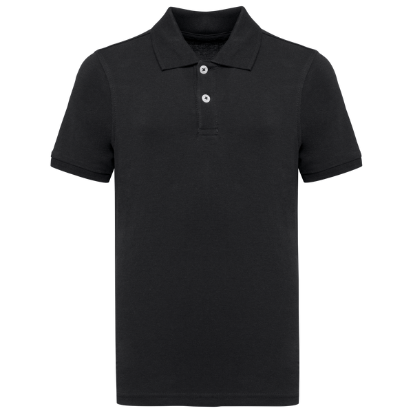 Polo Criança Eco-responsável em Malha Piqué-Preto-4/6 Anos-RAG-Tailors-Fardas-e-Uniformes-Vestuario-Pro