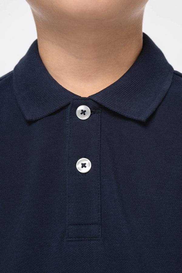 Polo Criança Eco-responsável em Malha Piqué-RAG-Tailors-Fardas-e-Uniformes-Vestuario-Pro