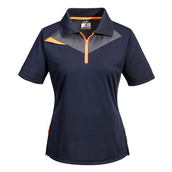 Polo DX4 de Mulher de Manga Curta-Marinho-XS-RAG-Tailors-Fardas-e-Uniformes-Vestuario-Pro