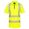 Polo Desportivo KX3 de Alta Visibilidade com Fecho – Manga Curta-Amarelo-S-RAG-Tailors-Fardas-e-Uniformes-Vestuario-Pro