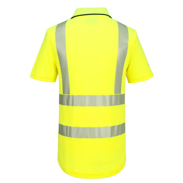 Polo Desportivo KX3 de Alta Visibilidade com Fecho – Manga Curta-RAG-Tailors-Fardas-e-Uniformes-Vestuario-Pro