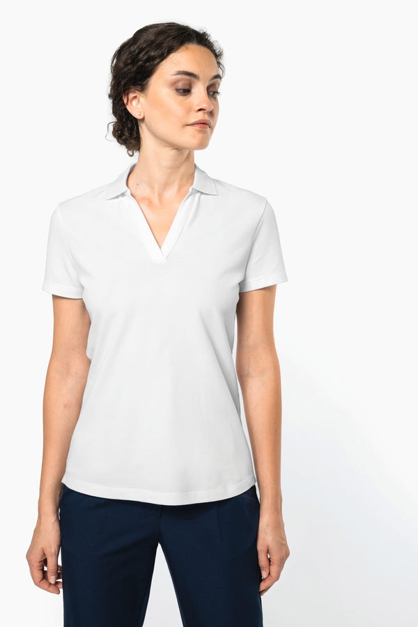 Polo Gola em V Supima® Senhora-RAG-Tailors-Fardas-e-Uniformes-Vestuario-Pro