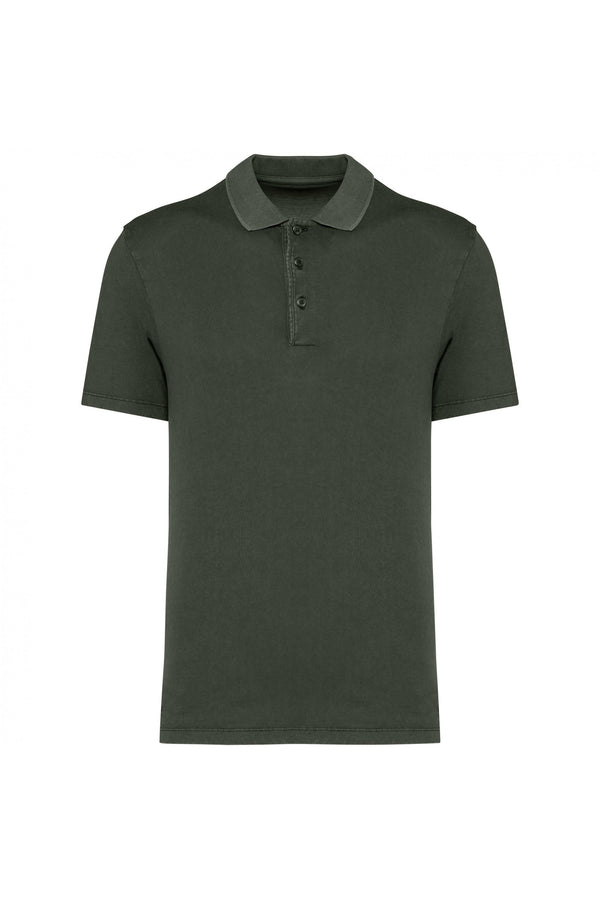 Polo Homem Humberto-Washed Organic Khaki-S-RAG-Tailors-Fardas-e-Uniformes-Vestuario-Pro