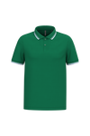 Polo Homem c\Friso as Riscas-Kelly Green / White-S-RAG-Tailors-Fardas-e-Uniformes-Vestuario-Pro