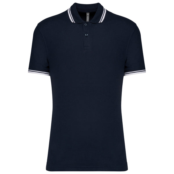 Polo Homem c\Friso as Riscas-Marinho/Branco-S-RAG-Tailors-Fardas-e-Uniformes-Vestuario-Pro