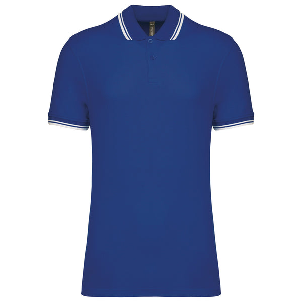 Polo Homem c\Friso as Riscas-Azul Royal/Branco-S-RAG-Tailors-Fardas-e-Uniformes-Vestuario-Pro