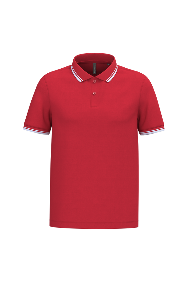Polo Homem c\Friso as Riscas-Red / White-S-RAG-Tailors-Fardas-e-Uniformes-Vestuario-Pro