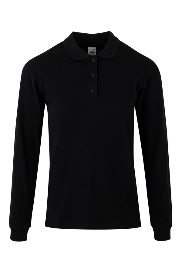 Polo M\Comprida Senhora Almeria (1 de 2)-Preto-S-RAG-Tailors-Fardas-e-Uniformes-Vestuario-Pro