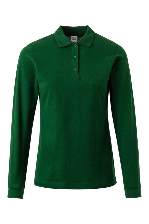 Polo M\Comprida Senhora Almeria-Bottle Green-XS-RAG-Tailors-Fardas-e-Uniformes-Vestuario-Pro